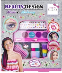 Lukky set beauty design păr și machiaj pentru copii