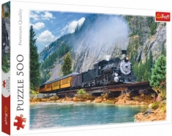 Puzzle Tren Montan 500 Piese Trefl