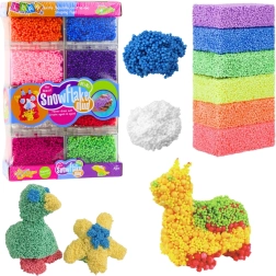 Plastilină colorată din biluțe de spumă în recipiente, 8 culori