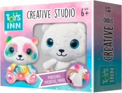 Set creativ – panda de pluș pentru colorat