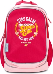 Rucsac preșcolar SUPER GIRL stay calm