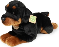 Rottweiler de pluș culcat 39 cm eco-friendly