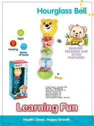 Jucărie zgomotoasă în formă de ursuleț cu nisip