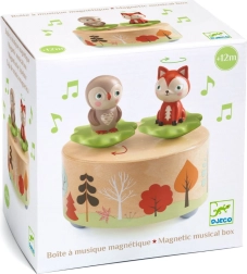 Cutie muzicală cu bufniță și vulpe DJECO