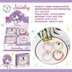 Brățară cu margele cu motiv floral