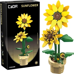 Set de construcție CaDA floarea-soarelui în ghiveci 27 cm, 187 piese