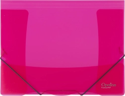 Mapă cu elastic Opaline roșie A4