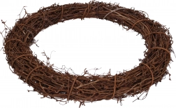 Coroniță decorativă din ratan, 35 cm