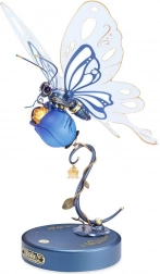 Puzzle mecanic 3D fluture albastru ROKR