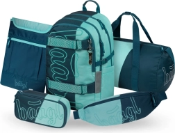 Baagl set școlar Skate Petrol – rucsac, penar, geantă sport pliabilă, borsetă și husă pentru laptop GRS