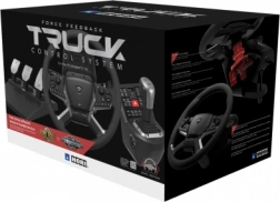 Hori Force Feedback Truck Control System pentru PC – volan de camion realist cu manetă de viteze și pedale
