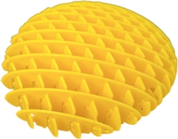 Jucărie antistres fidget galbenă 10 cm