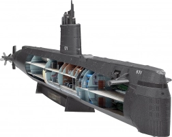 Puzzle 3D metalice METAL EARTH Premium – submarinul USS NAUTILUS