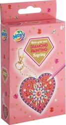 Pictură cu diamante pandantiv inimă – mandală MOXY