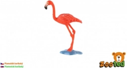 Figurină din plastic a flamingoului caraibian 9 cm