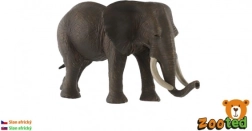 Figurină realistă din plastic cu elefant african 17 cm