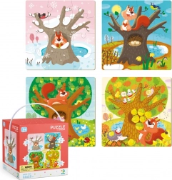 Puzzle 4în1 Anotimpurile