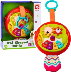 Bufniță interactivă suspendată cu elemente mobile și pian