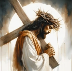 Pictură cu diamante Iisus – drumul crucii 30 × 40 cm