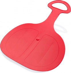 Sanie din plastic Pinguin – bob roșu de zăpadă cu mâner