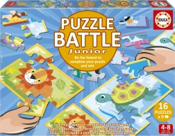 Educa puzzle bătălie Animăluțe 16×9 piese
