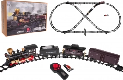 Pistă de tren retro cu telecomandă