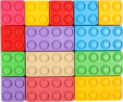 set de construcție cărămizi colorate junior 60 buc MARIOINEX