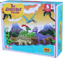 Puzzle Dinozauri 208 Buc 90x64 cm