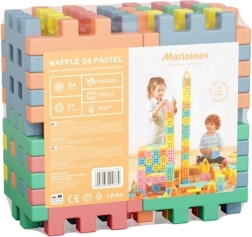 Set de construcție Cub 24 pastel