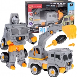 Super mașină-robot de construcții 2în1 – Excavator