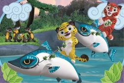 Puzzle CLEMENTONI Leo și Tig pe apă MAXI 24 piese