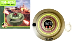 Jucărie militară interactivă – mină terestră cu efect de fum - 1 bucată