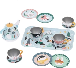 Vilac set muzical de ceai pentru copii Michelle Carlslund, metalic, 14 piese