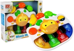 Pianul pentru copii cu maimuțică Sunet și Lumină