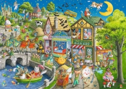 Puzzle Mother Gooseville 1000 de piese de la Ravensburger