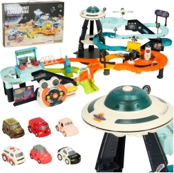 Pistă auto spațială cu volan