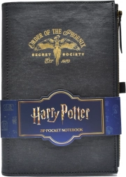 Harry Potter carnet de buzunar cu buzunar și fermoar Order of the Phoenix A5