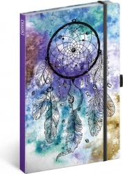 Caiet liniat A5 cu motiv de prinzător de vise