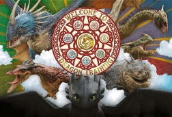 puzzle 100 – dragonii în acțiune trefl