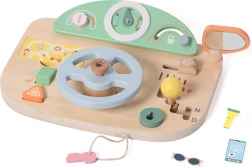 Placă de manipulare multifuncțională din lemn în formă de volan Classic World