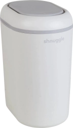 Shnuggle Eco Touch coș pentru scutece alb/gri