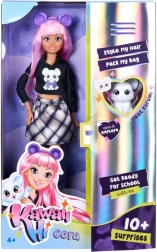 Păpușă Kawaii Hi Cora cu animăluțul Kurumi
