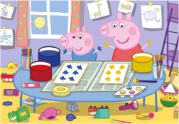 Puzzle Peppa Pig pictoriță 24 piese