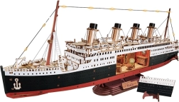 RoboTime Puzzle 3D din lemn – Călătoria eternă peste Atlantic 1912 (model navă transatlantică cu LED)