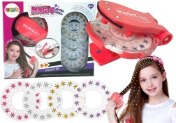 Set de bijuterii și accesorii de păr cu aplicator și pietricele strălucitoare