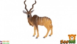 Figurină kudu mare 14 cm – antilopă din plastic realistă