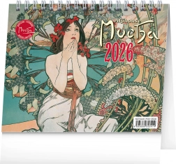 Calendar de birou Alfons Mucha 2026