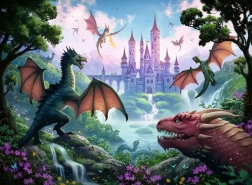 Puzzle Ravensburger dragon magic XXL 300 piese