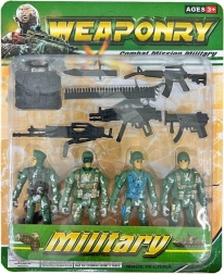 soldați Warfare comandă de luptă figurine 8 cm, set 4 buc