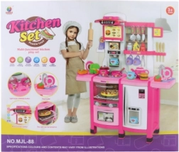 Bucătărie mare pentru copii cu funcții pe baterii și apă